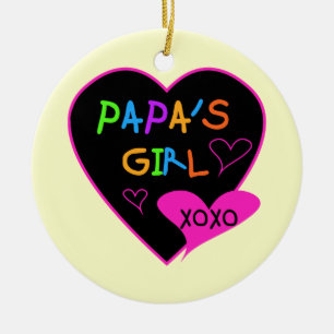 Ornamento De Cerâmica Camisetas da menina da papá, chapéus, canecas,