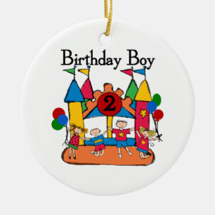 Ornamento De Cerâmica Camisetas e presentes de segundo aniversário Big B