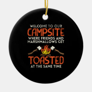 Ornamento De Cerâmica Campanha Campanha e Marshmallow