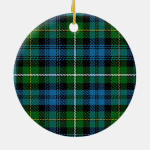 Ornamento De Cerâmica Campbell de Argyll Clan Tartan