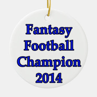 Ornamento De Cerâmica Campeão 2014 do futebol da fantasia