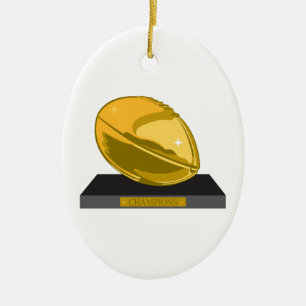 Ornamento De Cerâmica campeões de futebol ouro
