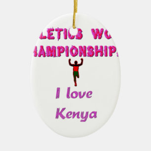 Ornamento De Cerâmica Campeonato Mundial de atletismo no Quénia