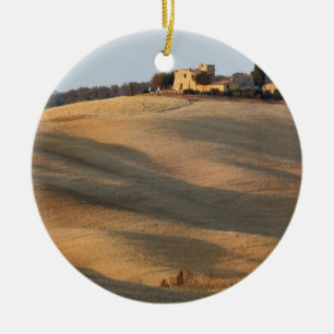 Ornamento De Cerâmica Campo agrícola ao pôr do sol, Val d'Orcia, Tusca
