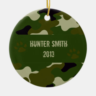 Ornamento De Cerâmica Camuflagem