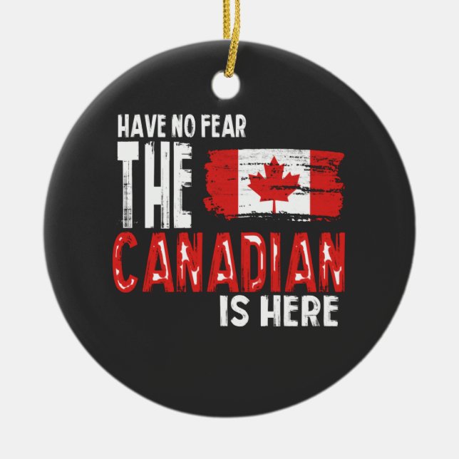 Ornamento De Cerâmica Canadá (Frente)