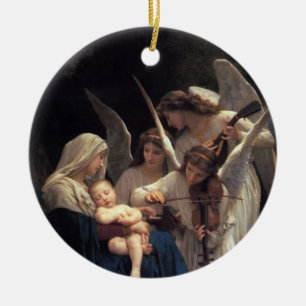 Ornamento De Cerâmica Canção dos Anjos, Bouguereau