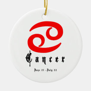 Ornamento De Cerâmica Cancer, 21 de junho - 22 de julho