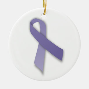 Ornamento De Cerâmica Cancer da pervinca e fita da indicação política