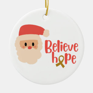 Ornamento De Cerâmica cancer de infância Ornações de Natal