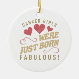 Ornamento De Cerâmica Cancer Fabuloso Para As Mulheres