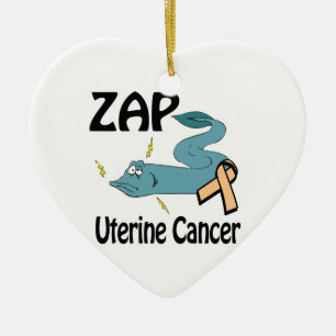 Ornamento De Cerâmica Câncer Uterino ZAP