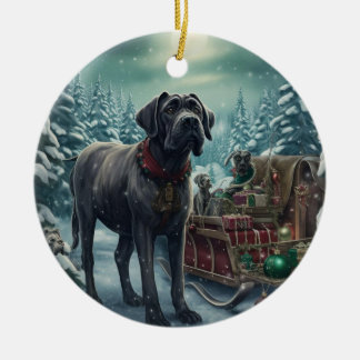 Ornamento De Cerâmica Cane Corso natal, presente memorial de cão, amante