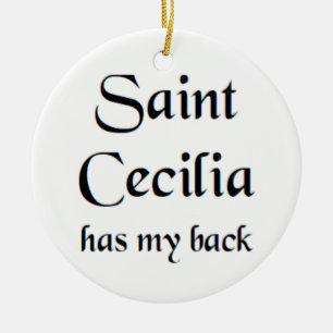 Ornamento De Cerâmica caneca de café santa cecília