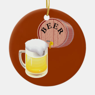 Ornamento De Cerâmica Caneca de cerveja do barril de cerveja e da