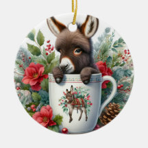 Caneca de Natal Burro