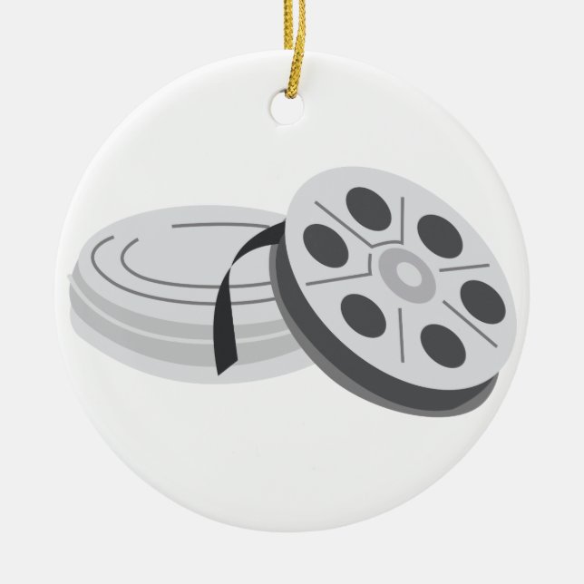 Ornamento De Cerâmica Cans de cinema (Frente)