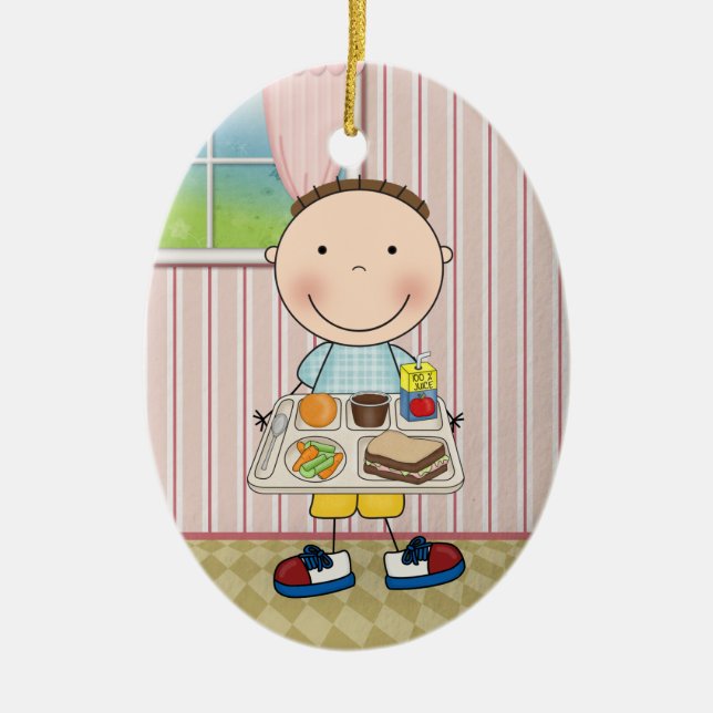 Ornamento De Cerâmica Cantina da Escola (Frente)