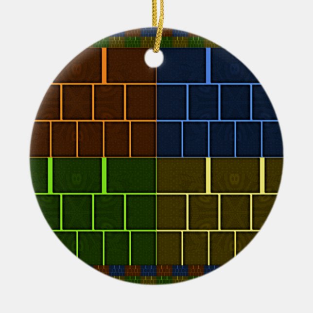 Ornamento De Cerâmica Canvas de parede (Frente)