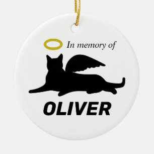 Ornamento De Cerâmica Cão Anjo Personalizado