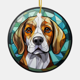 Ornamento De Cerâmica Cão-Cão-Cão-Cão-Caco-Cama-De-Vidro