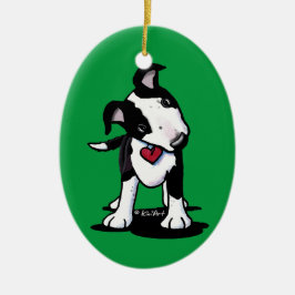 Ornamento De Cerâmica Cão de Bovinos Australiano KiniArt