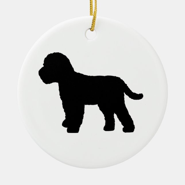 Ornamento De Cerâmica Cão de Cockapoo (Frente)