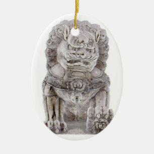 Ornamento De Cerâmica Cão de Foo