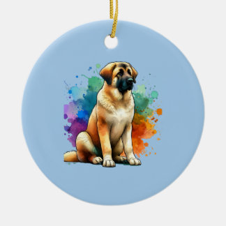 Ornamento De Cerâmica Cão-Pastor Anatólico