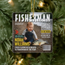 Capa de Revista de Pesca Personalizada, Crianças D