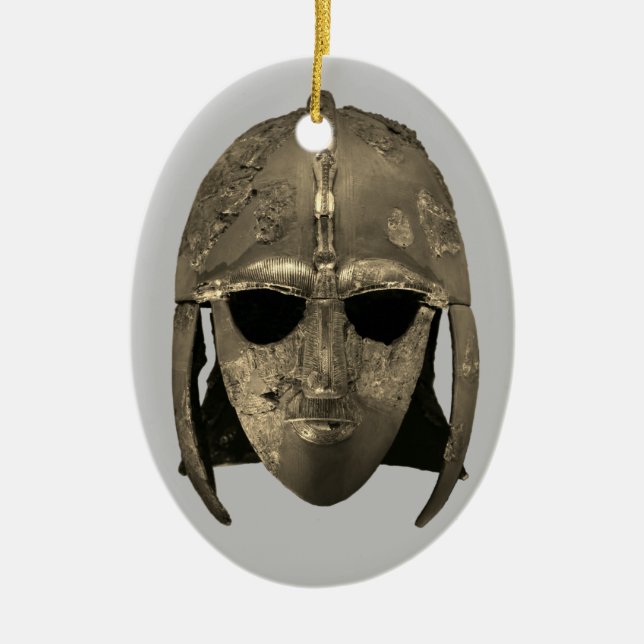 Ornamento De Cerâmica Capacete Sutton Hoo (Frente)