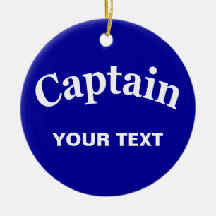 ORNAMENTO DE CERÂMICA CAPITÃO FEITO SOB ENCOMENDA