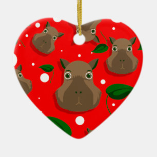 Ornamento De Cerâmica capybara natal