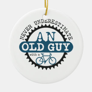 Ornamento De Cerâmica Cara idosa