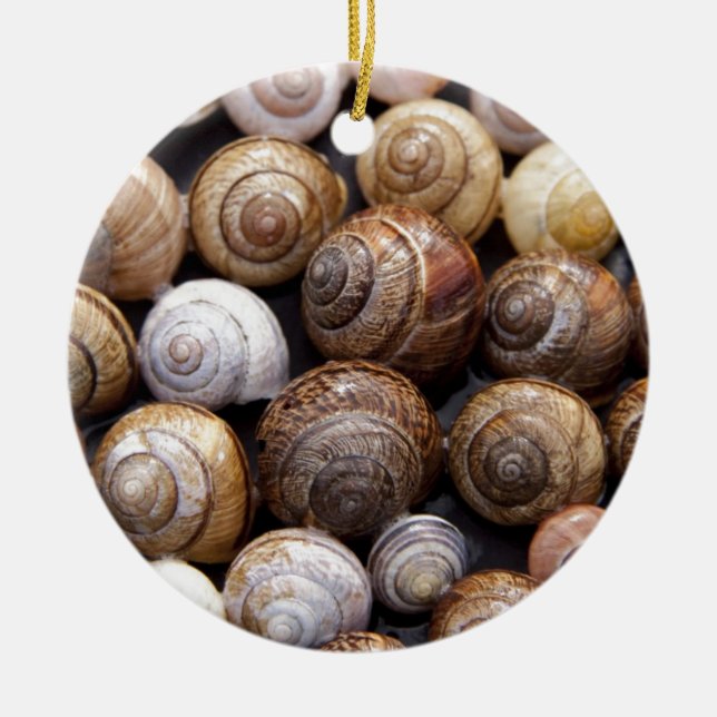 Ornamento De Cerâmica Caracóis (Frente)