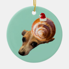Ornamento De Cerâmica Caracol de feriado