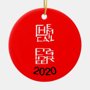 Ornamento De Cerâmica Caractere de Engenheiro Químico