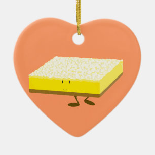 Ornamento De Cerâmica Caráter de sorriso do bar do limão