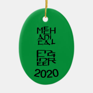 Ornamento De Cerâmica Caráter mecânico do Engenheiro