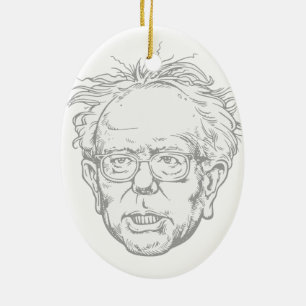 Ornamento De Cerâmica Caricatura de Bernie