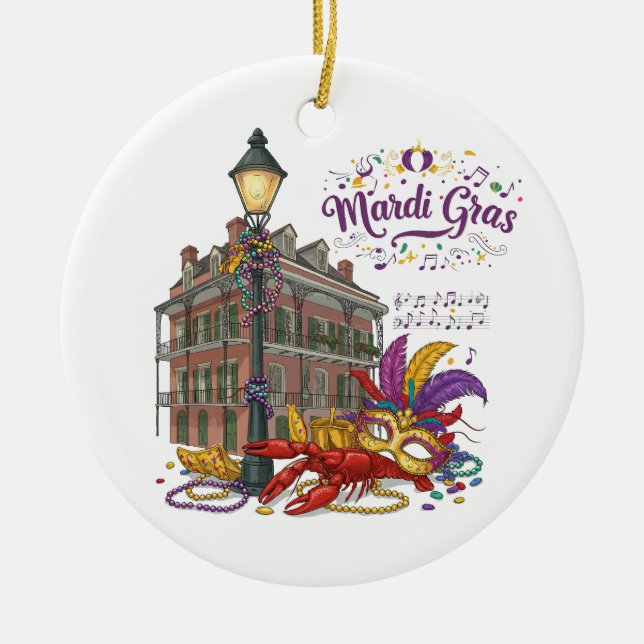 Ornamento De Cerâmica Carnaval (Frente)