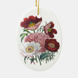 Ornamento De Cerâmica Carnaval de flores