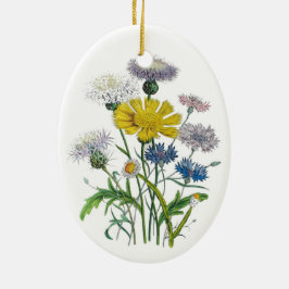 Ornamento De Cerâmica Carnaval de flores