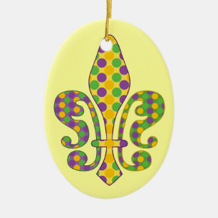 Ornamento De Cerâmica Carnaval Fleur de ponto