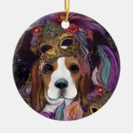 ORNAMENTO DE CERÂMICA CARNIVAL BEAGLE