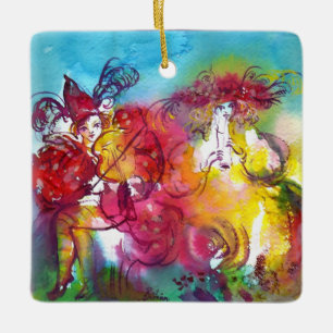 Ornamento De Cerâmica CARNIVAL NIGHT / Mascarada veneziana,Dance Music