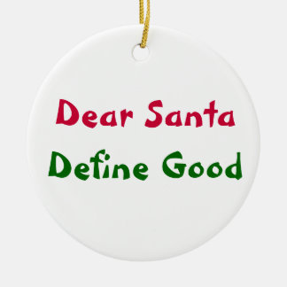 Ornamento De Cerâmica Caro Papai noel, define bom