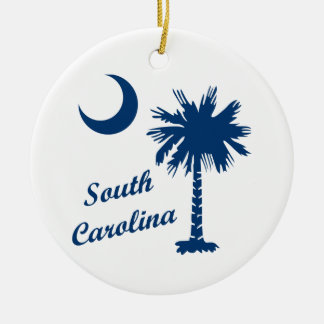 Ornamento De Cerâmica Carolina do Sul Palmetto