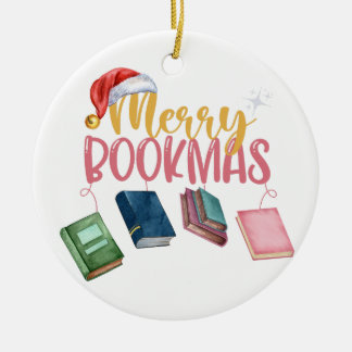 Ornamento De Cerâmica Caros livreiros, Bookmas Felizes!