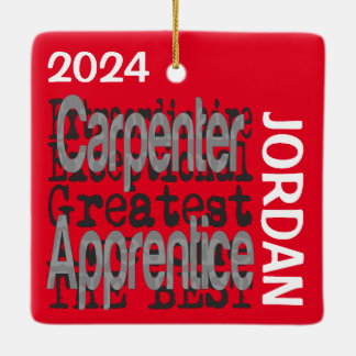 Ornamento De Cerâmica Carpenter Apprentiaire Extraordinaire CUSTOM